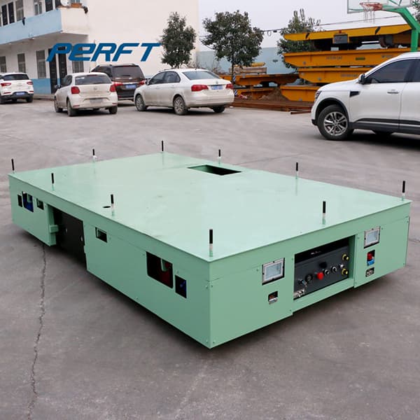 motorized transfer cart with fork lift pockets for transporting 400 tons